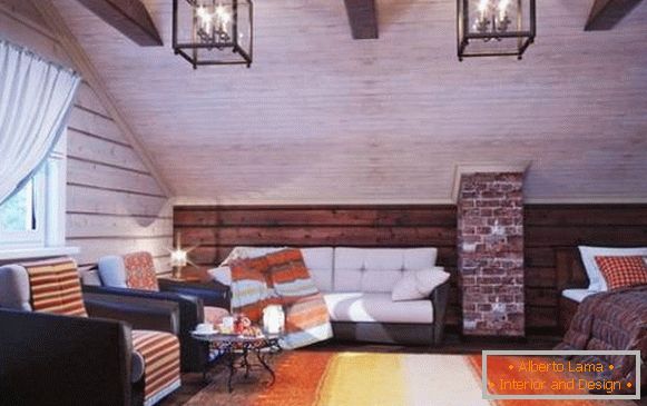 Design d'intérieur d'une maison en bois à l'intérieur - photos dans le style scandinave