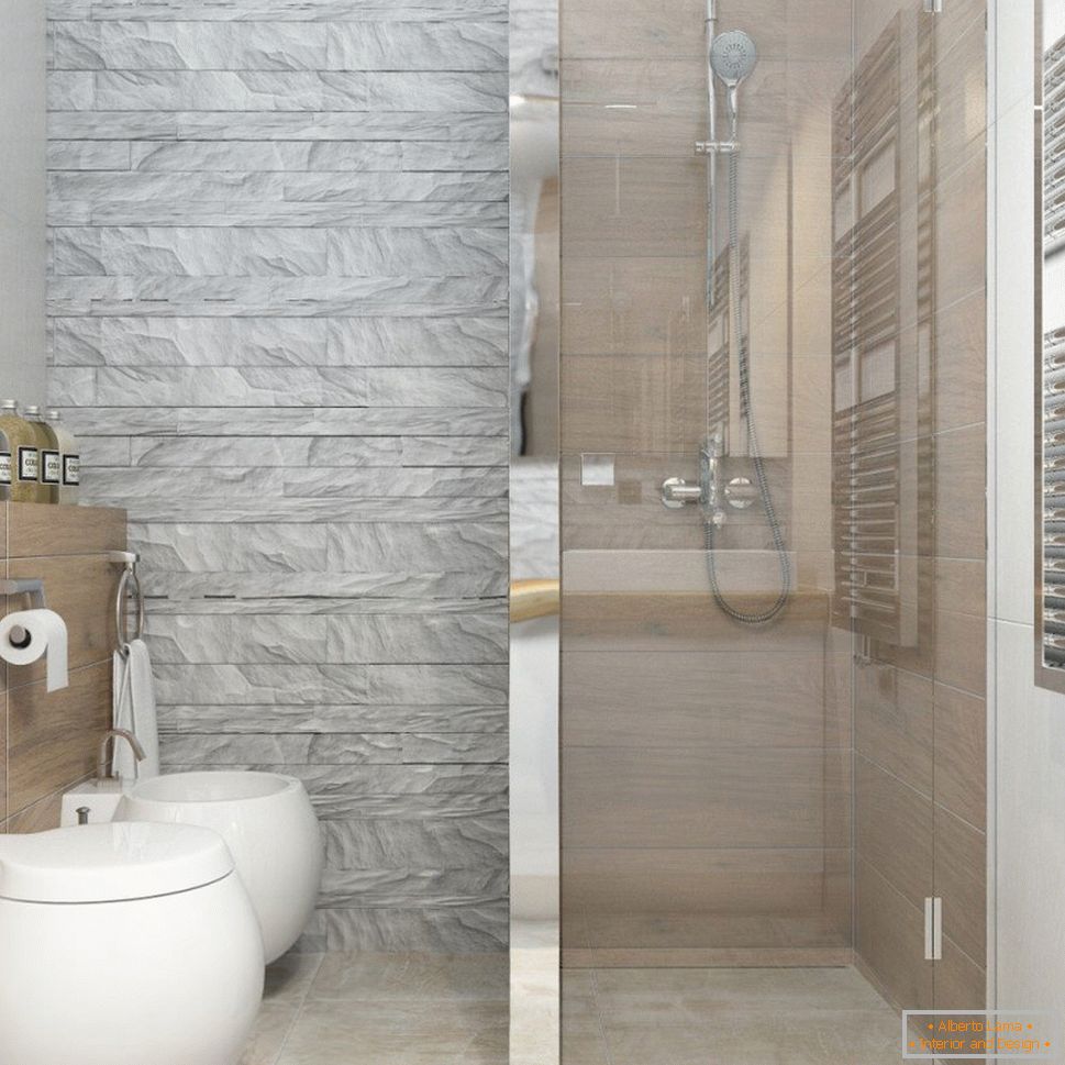 Design d'intérieur de salle de bain dans un style minimaliste blanc