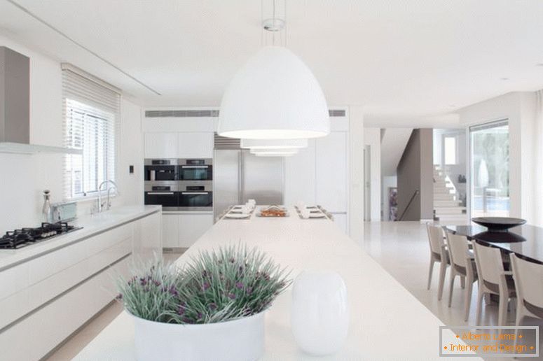 Intérieur dans le style blanc - la meilleure photo des idées