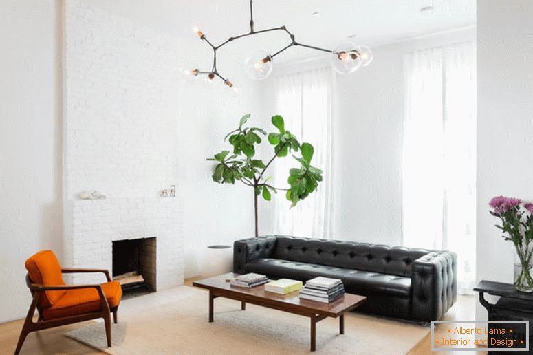 Intérieur dans le style blanc - la meilleure photo des idées