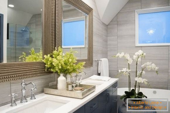 Salle de bain en style high-tech photo