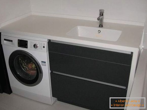 conception d'une salle de bain avec une machine à laver, photo 12