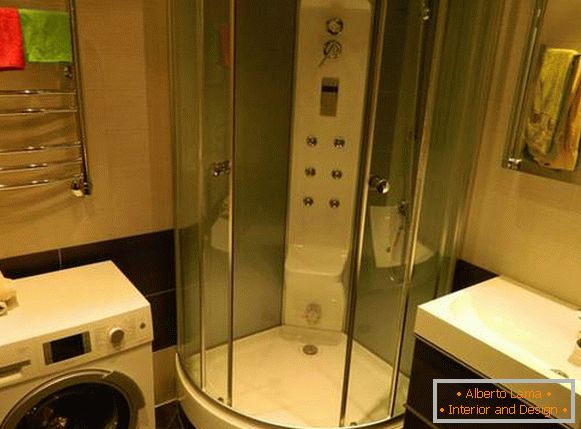conception d'une salle de bain avec une machine à laver, photo 26