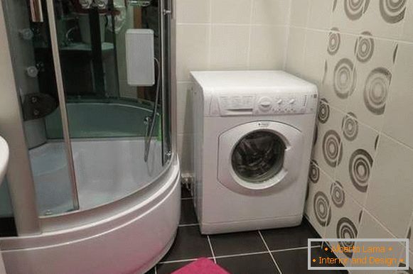 salle de bain design avec machine à laver, photo 29