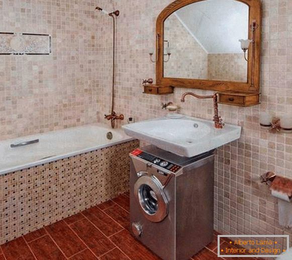 conception d'une salle de bains avec une machine à laver, photo 5