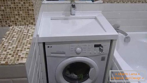 salle de bains design avec une machine à laver photo, photo 6