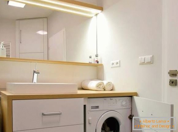 conception d'une salle de bain avec une machine à laver, photo 8