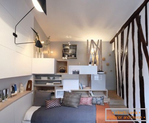 Design d'intérieur d'un petit appartement de Julie Nabuchit