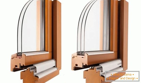 Fenêtres composites - photo de fenêtres à simple ou double vitrage