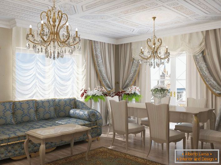 Le salon de style Art Nouveau soulignera le goût exquis du propriétaire de la maison.