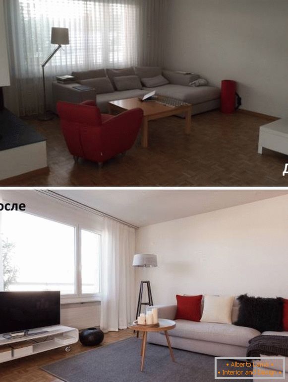 Comment bien organiser les meubles dans le hall - des photos avant et après