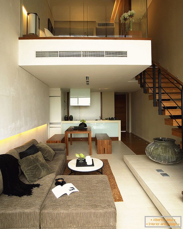 Un appartement à deux niveaux est une variante moderne d'un logement.