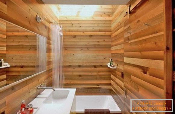 Finition salle de bain avec des matériaux naturels, photo 44