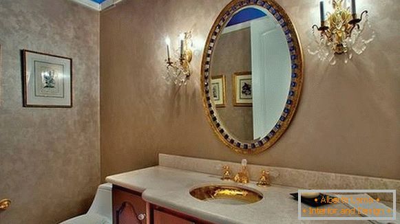 décoration de salle de bain avec plâtre décoratif, photo 49