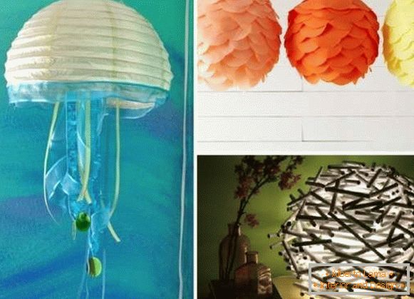 Comment faire vous-même une lampe - 15 idées avec des photos étape par étape