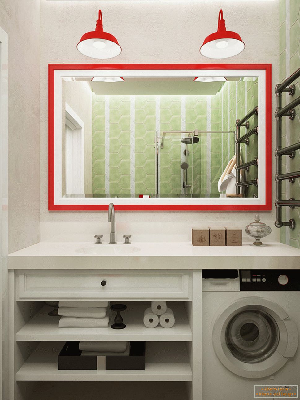 Design de salle de bain dans des couleurs claires - фото 3