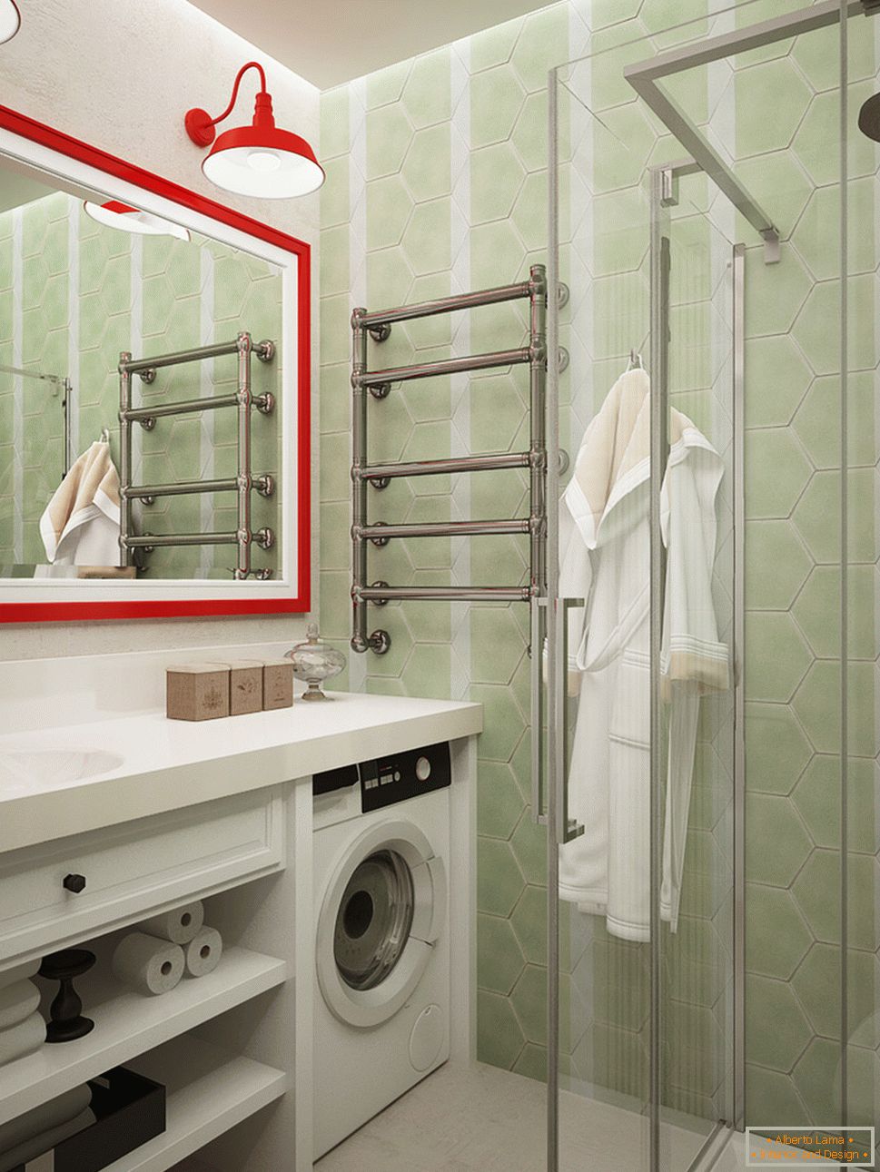 Design de salle de bain dans des couleurs claires - фото 4