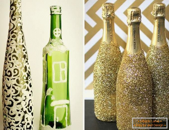 Comment décorer une bouteille de vin avec un beau motif