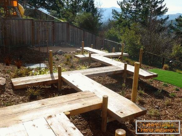 Idées de sentiers de jardin en bois 2016
