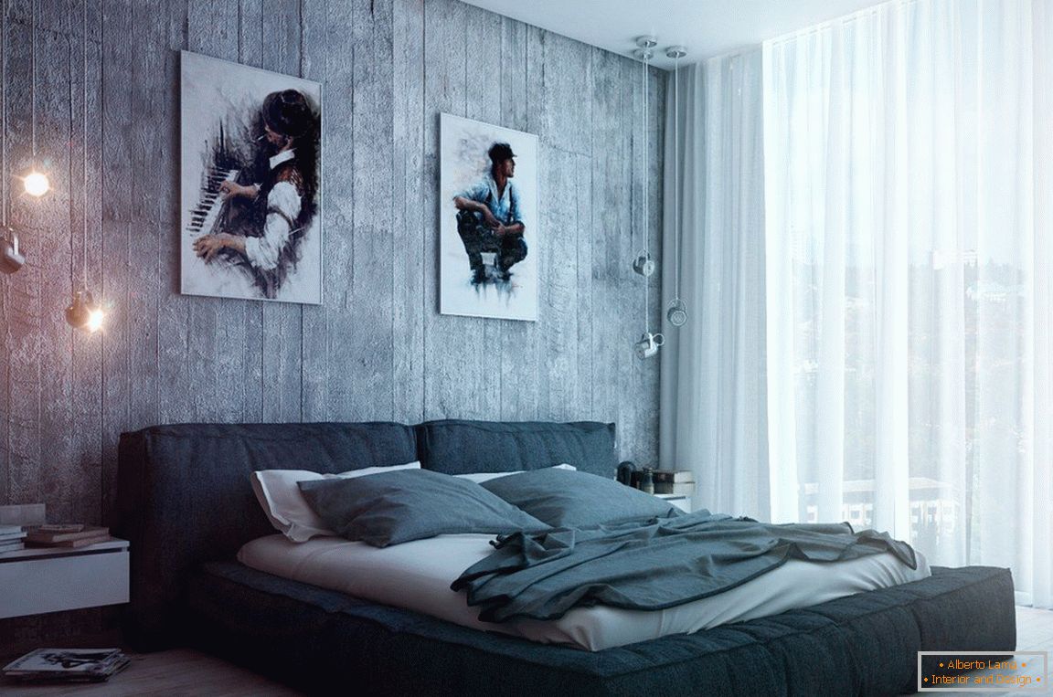 Photos dans la chambre dans le style loft