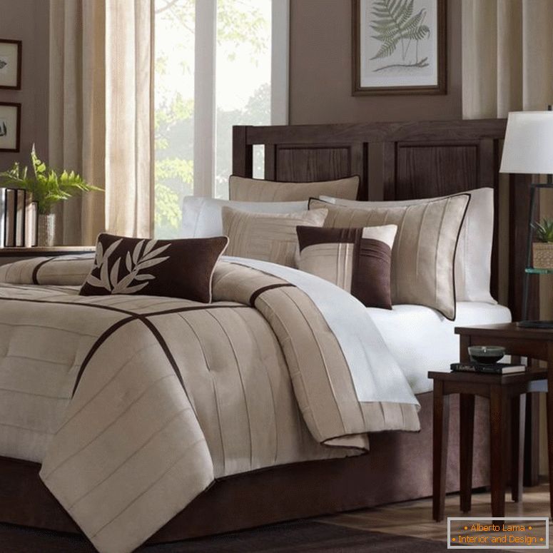 compact-chambre-idées-décoration-brun-et-crème-contreplaqué-réveils-lampes-brun-calligaris-caoutchouc-rustique