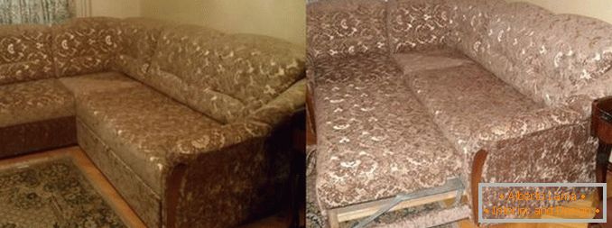 Réalisation de meubles rembourrés avant et après, photo 14