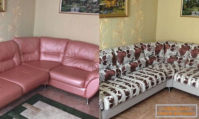 meubles rembourrés de peretyazhka: photo 4