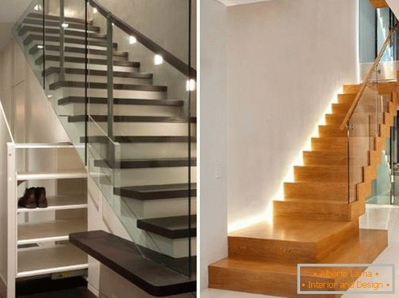 Les meilleures idées pour l'éclairage des escaliers dans une maison privée au deuxième étage