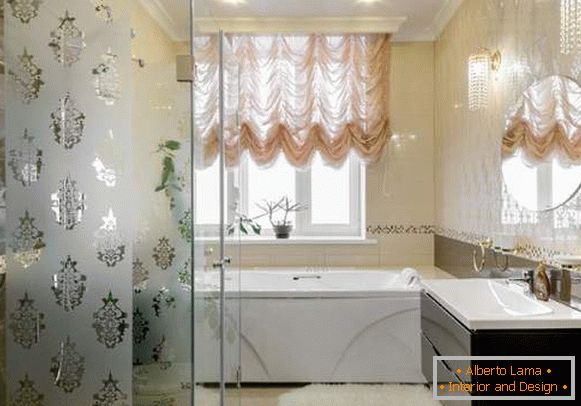 Intérieur de la salle de bain dans le design d'une maison privée - photo 2017