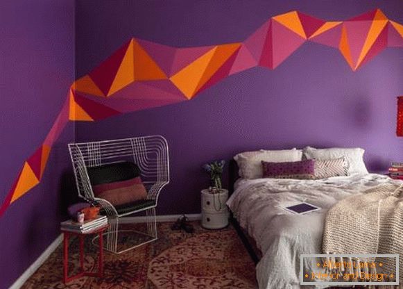 Idées pour peindre des murs dans un appartement en violet