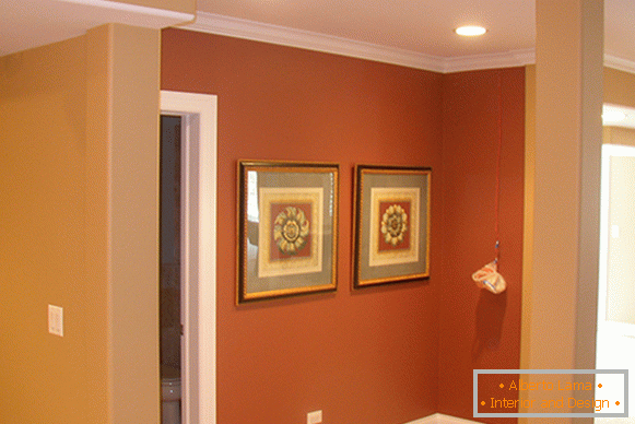 La combinaison de couleurs - la conception de la peinture des murs dans l'appartement
