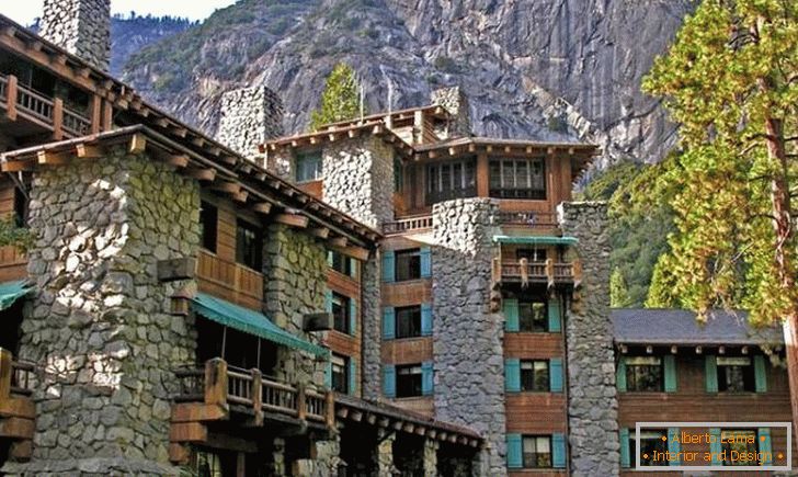 Hôtel à la montagne (Ahwahnee, Yosemite)