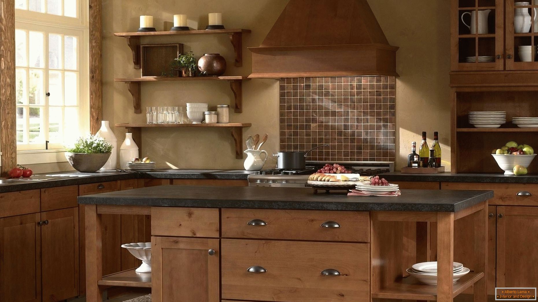 Les cuisines en bois sont classiques!