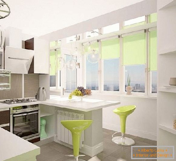 cuisine design avec balcon 9 m², photo 6