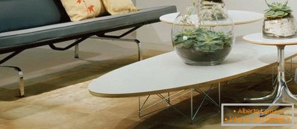 Table basse Ames en couleur blanche