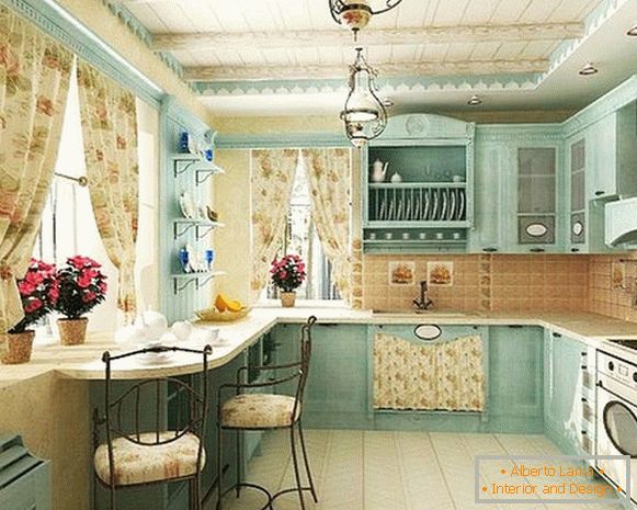 conception d'une petite cuisine dans le style de la Provence 4 