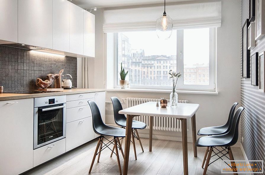 Un petit appartement de style scandinave en Russie - кухня