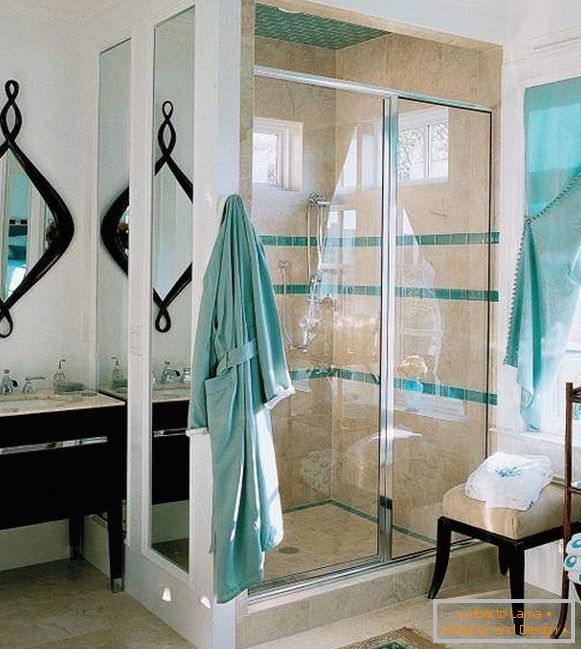 Des idées pour une douche dans la salle de bain - une sélection des meilleures photos