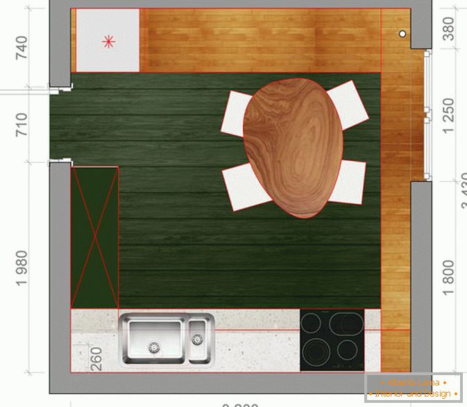 Plan d'aménagement du mobilier