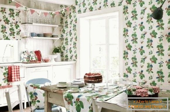 wallpaper for kitchen lavable catalogue acheter, photo 54