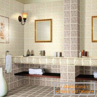 Mosaïque pour une salle de bain - 100 photos d'idées pour