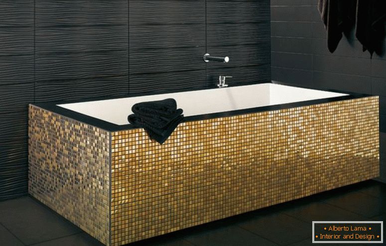 Mosaïque pour une salle de bain - 100 photos d'idées pour