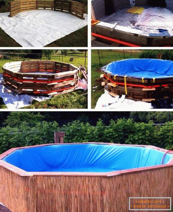 Conception d'une piscine pour une résidence d'été ou une cour de vos propres mains