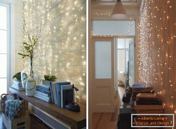 Garland LED - idées de décoration d'intérieur