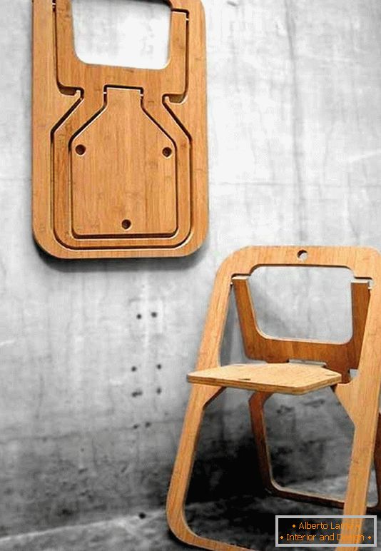 Chaise pliante du designer Christian Desile, France