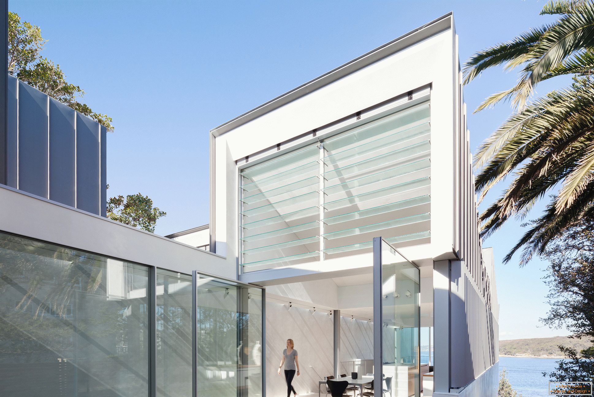 Le projet d'une maison étroite de deux étages en Australie