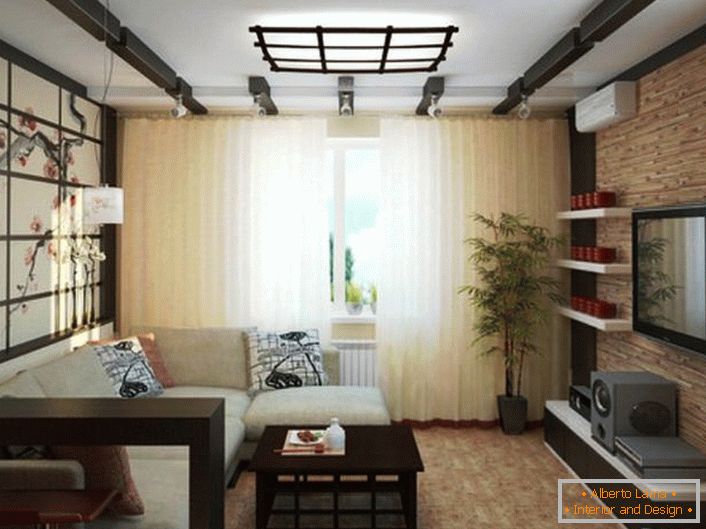 Le style du minimalisme japonais est parfait pour la conception de petits appartements.