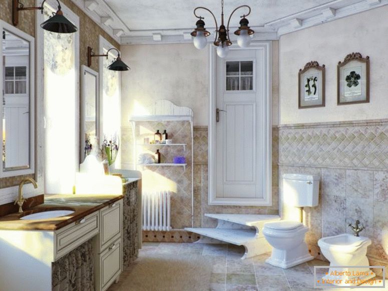 salle de bain en style provence