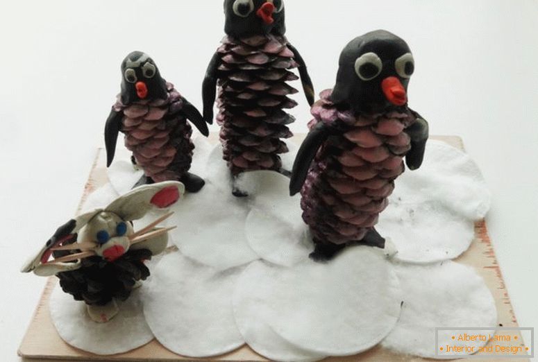 pingouins de cônes