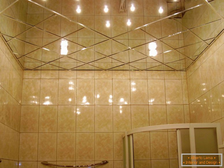 Plafonds suspendus dans la salle de bain - 130 idées photo